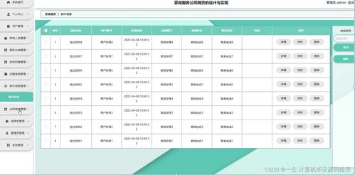 计算机毕业设计springboot家政服务公司网页的设计与实现ui6z59